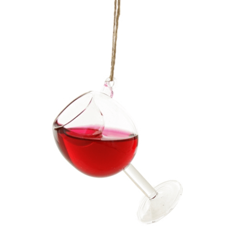 Glass of Red Wine - Cody Foster - Kerstbal - Woondecoratie